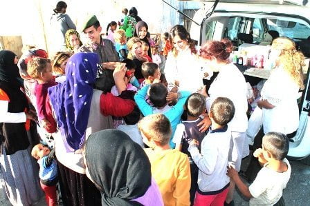 Suriyeli çocuklara sağlık taraması