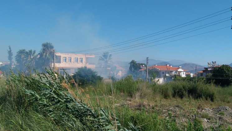 Dalaman Karaçalı’da yangın