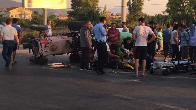 Dalaman’da trafik kazası,1 yaralı