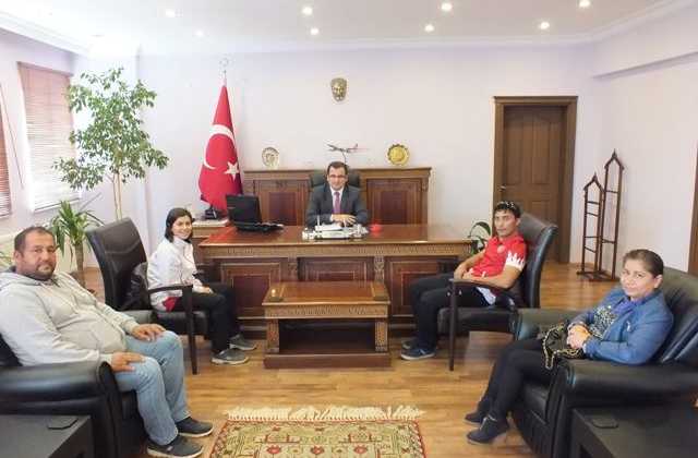 Şampiyondan kaymakama ziyaret