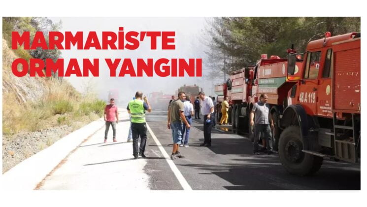 MARMARİS’TE ORMAN YANGINI