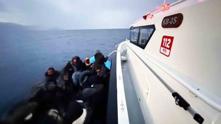 Datça’da 35 düzensiz göçmen kurtarıldı
