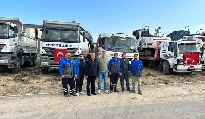 Başkan Ceylan ve ekibi deprem bölgesinde