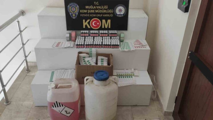 Fethiye’de sahte krem üreten kişi yakalandı