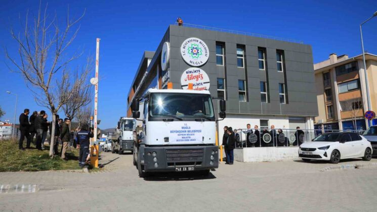 Muğla Büyükşehir’den deprem bölgesinin altyapısına destek