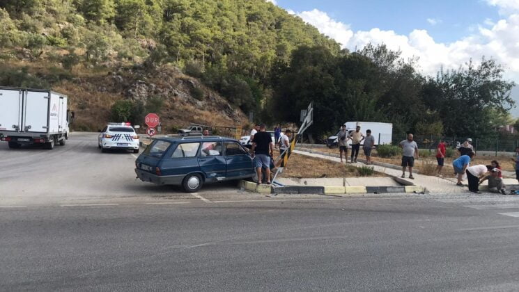 Fethiye’de trafik kazası, 2 yaralı