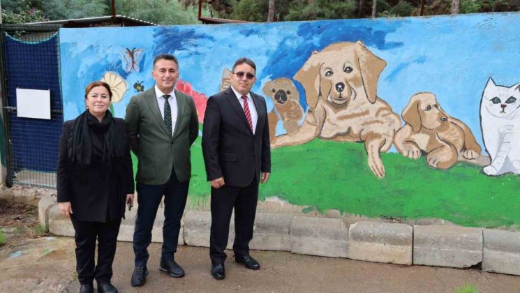 Kaymakam Kaya, Marmaris Geçici Hayvan Bakımevi’ni gezdi