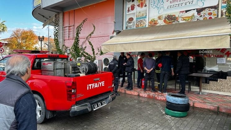 İşyerinde yangın çıktı