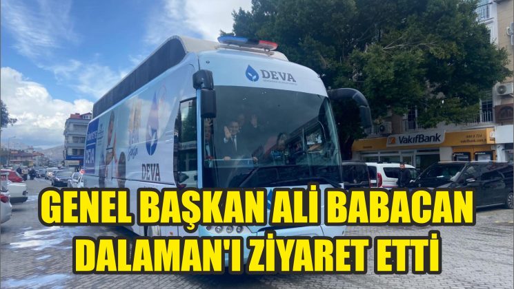 Deva Partisi Genel Başkanı Ali Babacan Dalaman’da