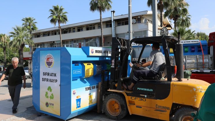Dalaman’da işlek noktalara “Sıfır Atık” konteynerleri