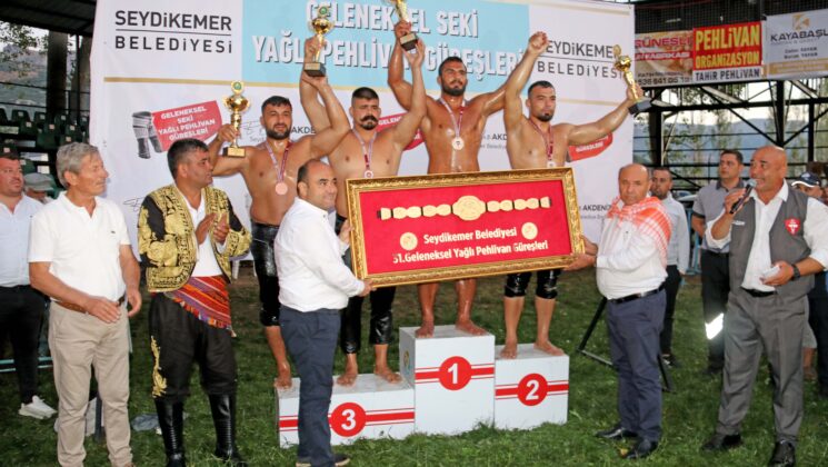31. Geleneksel Yayla Seki Yağlı Güreşleri’nde başpehlivanlığı Mustafa Doğan Özkaya kazandı