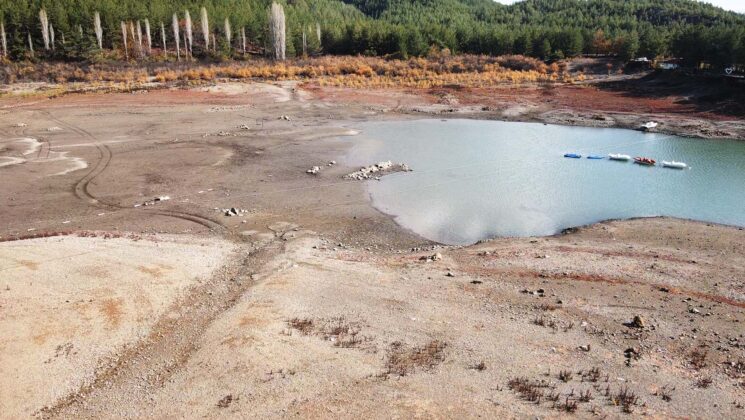 Ula Göleti’nin su seviyesi düştü