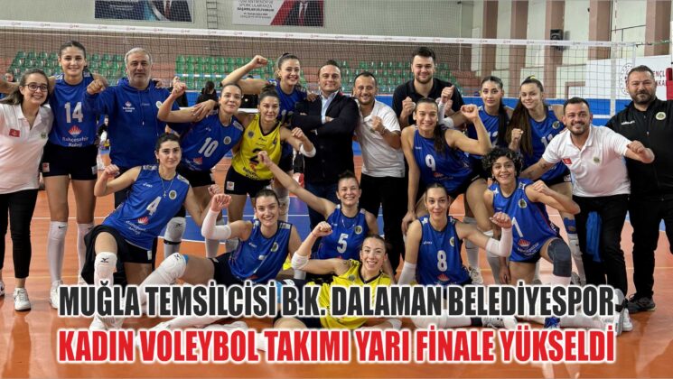 Voleybolda Bahçeşehir Koleji Dalaman Belediyespor yarı finalde